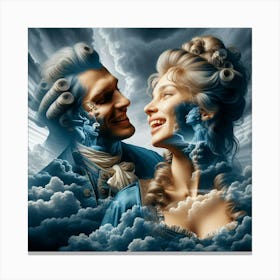 Love In The Clouds Canvas Print