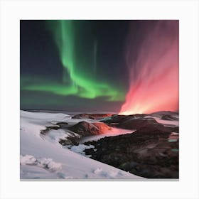 Aurora Borealis In Iceland 1 Canvas Print