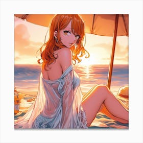 Nami gaze Canvas Print