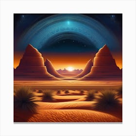 Desert Landscape 72 Canvas Print