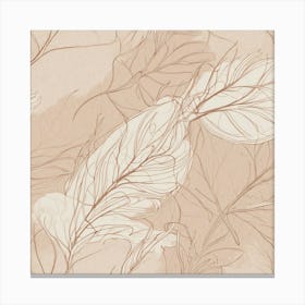 Feathers Wallpaper art print Canvas Print