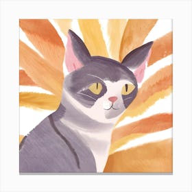 Cat Watercolor Painting 1 Canvas Print