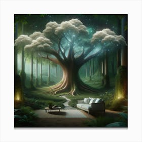 Tree In The Forest Canvas Print