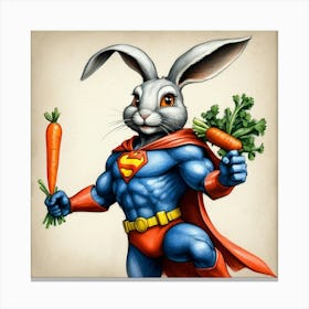 Super Bunny 16 Canvas Print