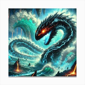 Deep Sea Serpent 1 Canvas Print