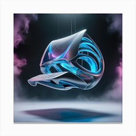 Leonardo Phoenix A Futuristic Surrealistic Computer With A Mes 2 Canvas Print