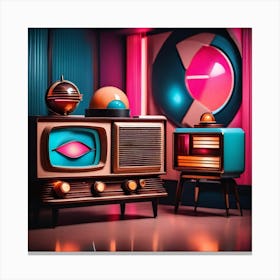 Retro Radio Canvas Print