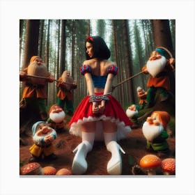 Snow White And The Seven Dwarfs 8 Canvas Print