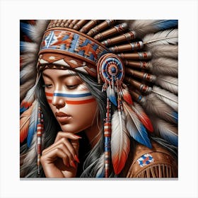 Indian Woman 4 Canvas Print