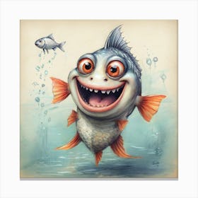 Funny Fish 2 Canvas Print