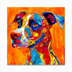 Pups Ad - Pup Pet Colorful Canvas Print