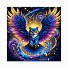 Owl Flying 1 Canvas Print