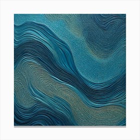 Wavy Waves Canvas Print