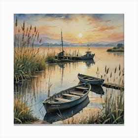 a quiet backwater Canvas Print