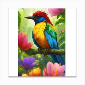 Colorful Bird Canvas Print