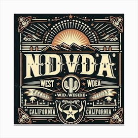 Nvda California Canvas Print