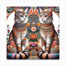 The Majestic Cats 11 Canvas Print