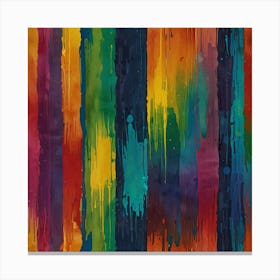 Rainbow Painting reimagined Art Print 2 Canvas Print