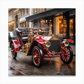 Vintage Luxury Car in London Canvas Print