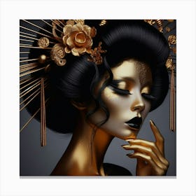 Geisha 208 Canvas Print