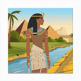 A Medium Shot Illustration Of An Ancient 1ye5badbr4a9qlkaukz 4w 1adxmy0ptda2e4xc9qzasg Canvas Print