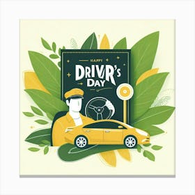 Happy Driver'S Day 1 Canvas Print