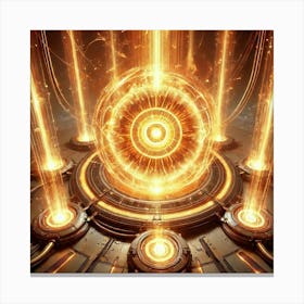 Phoenix Core Reactor Regenerative Pulse Canvas Print