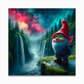 Gnome in a mushroom hat 2 Canvas Print