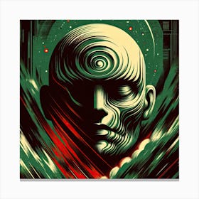 Retro Themed 1960s Sci-Fi Poster Canvas Print