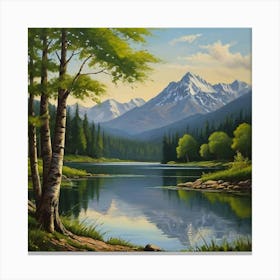 Mountain Lake 15 Canvas Print