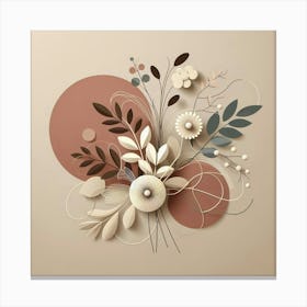 Paper Flowers Canvas Print