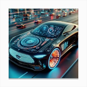 Futuristic Car39 Canvas Print