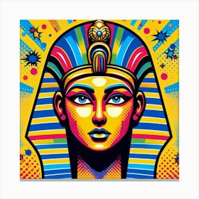 Pop Pharaoh Amenkahtor Canvas Print