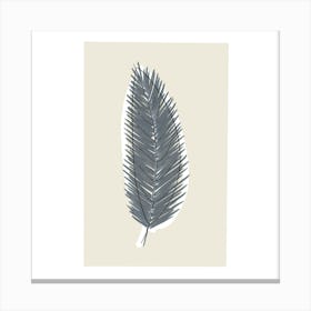 Palm Leaf Print Canvas Print