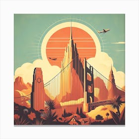 San Francisco Cityscape 1 Canvas Print