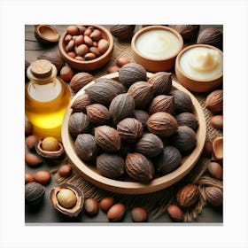 Nut And Oil Canvas Print