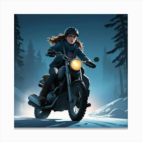 Graphic Design We Ride Until Dawn Art 3 Canvas Print