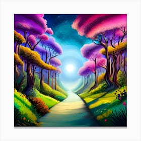 Fairytale Forest Path Canvas Print