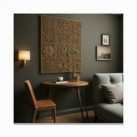 Wooden Wall Art Canvas Print