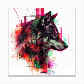 Wolf art Canvas Print