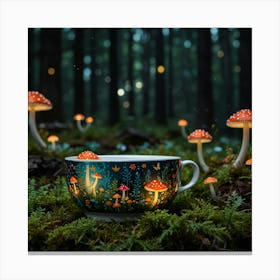 Cup Of Tea In The Forest 5 Canvas Print