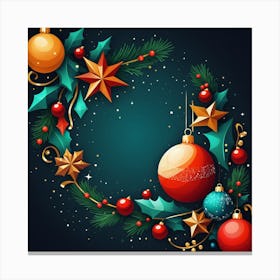 Christmas Wreath Canvas Print