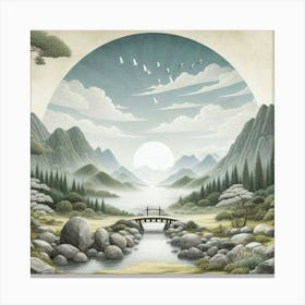 Asian Landscape Canvas Print