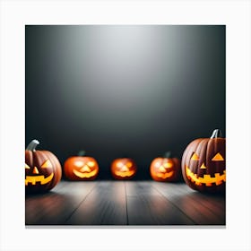 Halloween Pumpkins Canvas Print