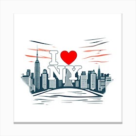 I Love New York 3 Canvas Print