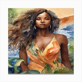 African Beauty Canvas Print