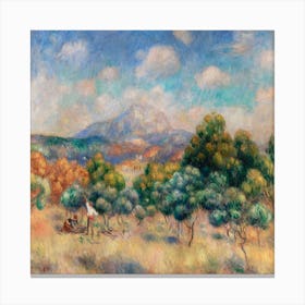 Mount Of Sainte Victoire (1888–1889), Pierre Auguste Renoir Canvas Print