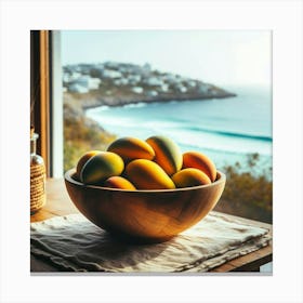 Mangoes On A Table Canvas Print