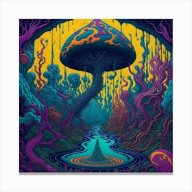 Mashroom Ai Image Canvas Print