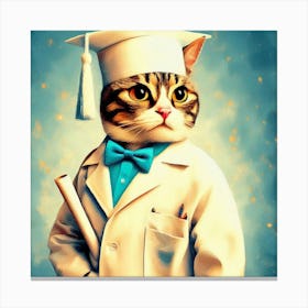 Doctor Cat 4 Canvas Print